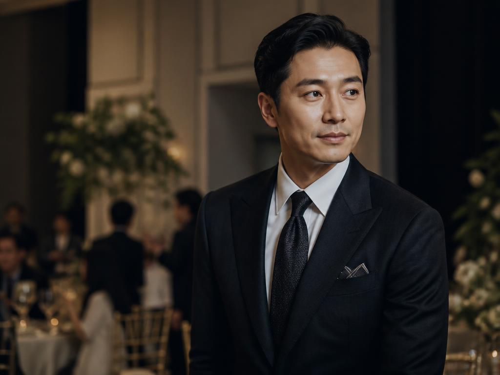 フォーマルなスーツ姿の男性